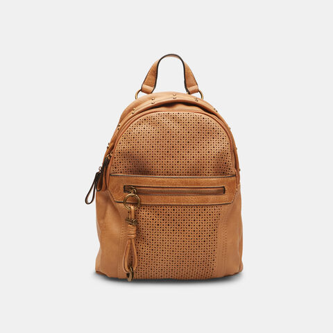 Mochila para mujer con efecto de piel perforada, Piel Mochila para mujer con efecto de piel perforada, Piel